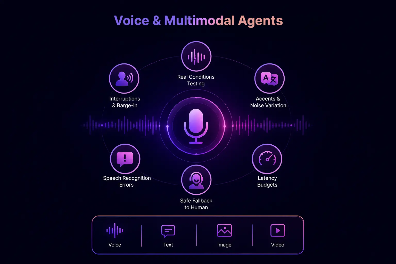 Voice & Multimodal Agents testing interface